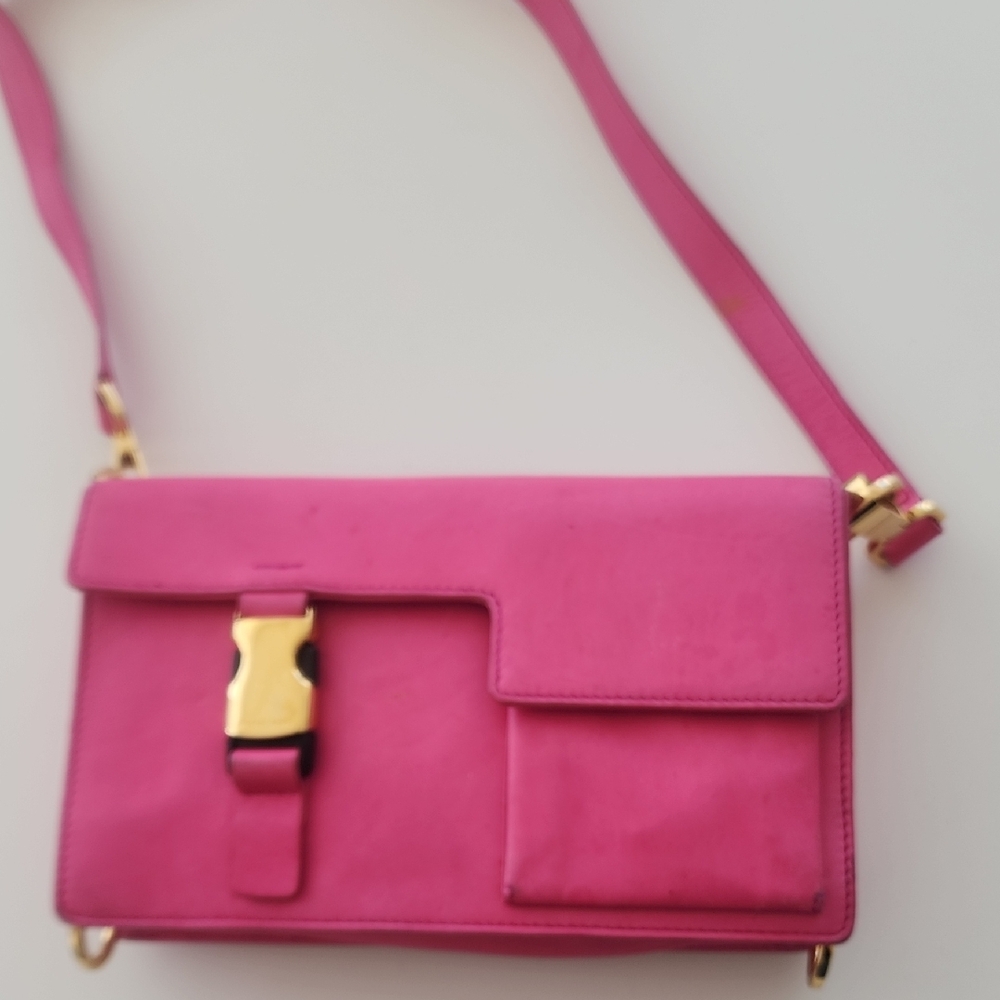 Michael Kors Pink Crossbody Bag with Gold Hardware